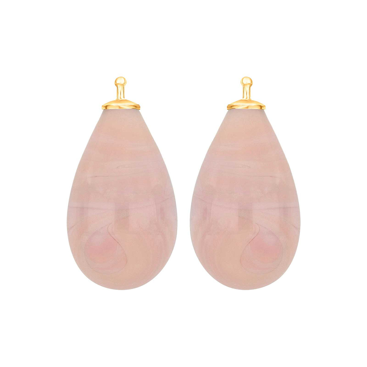 Großer Tropfen aus Quarzglas in gold
