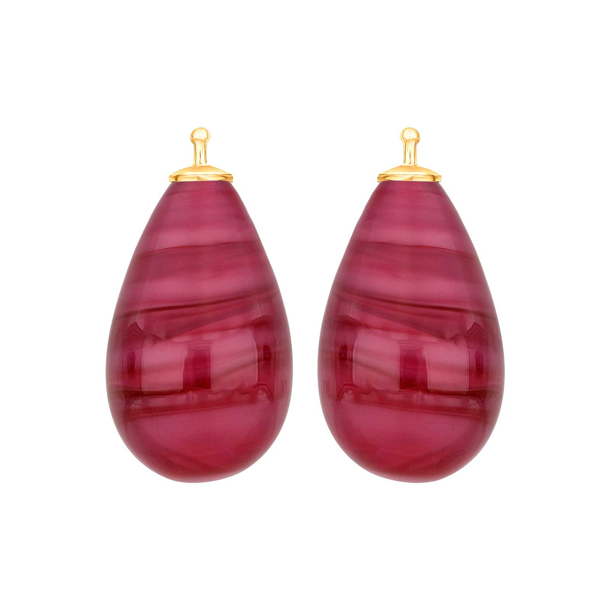 Großer Tropfen aus Quarzglas in gold