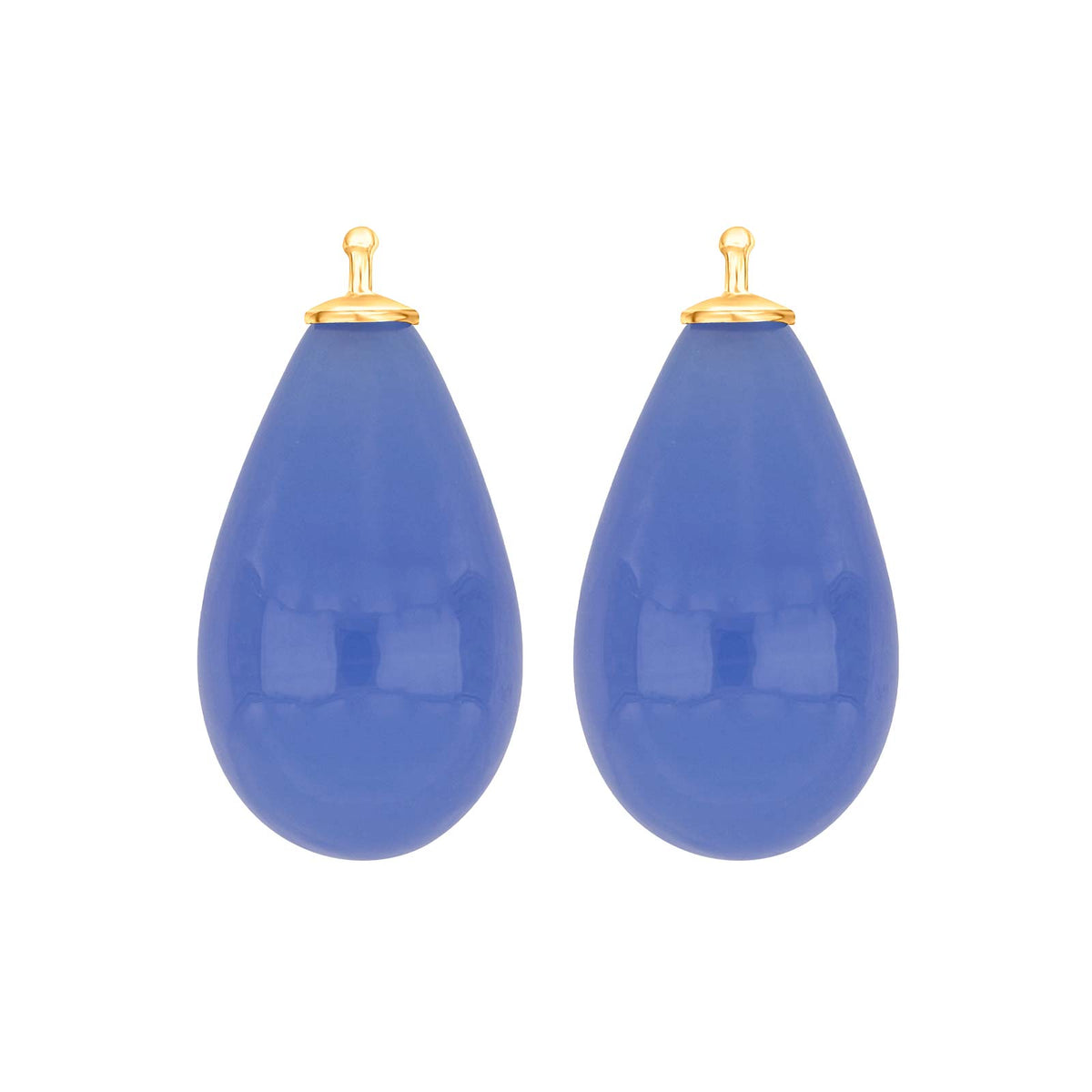 Großer Tropfen aus Quarzglas in gold