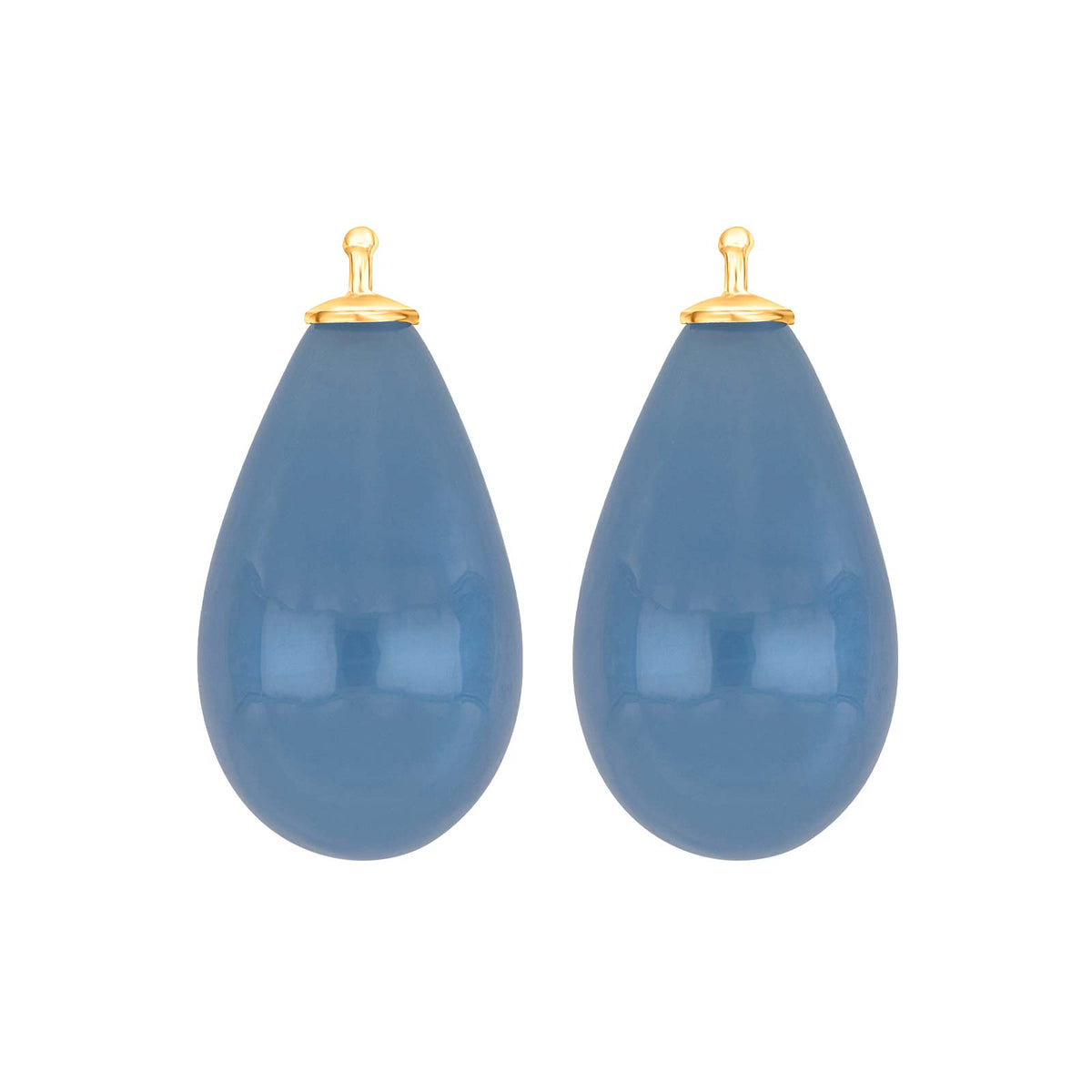 Großer Tropfen aus Quarzglas in gold