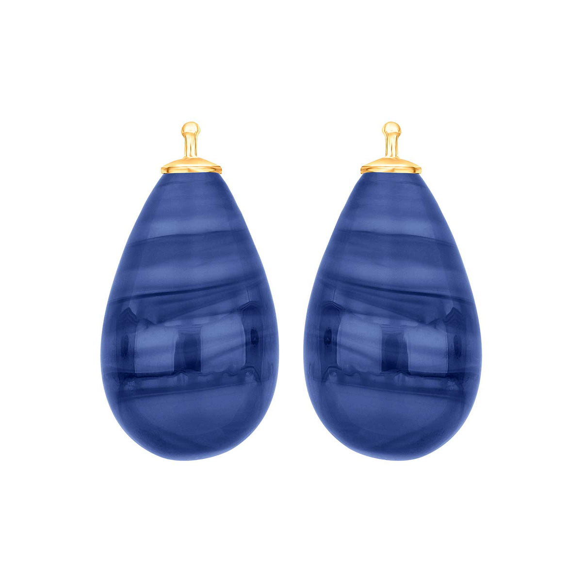 Großer Tropfen aus Quarzglas in gold