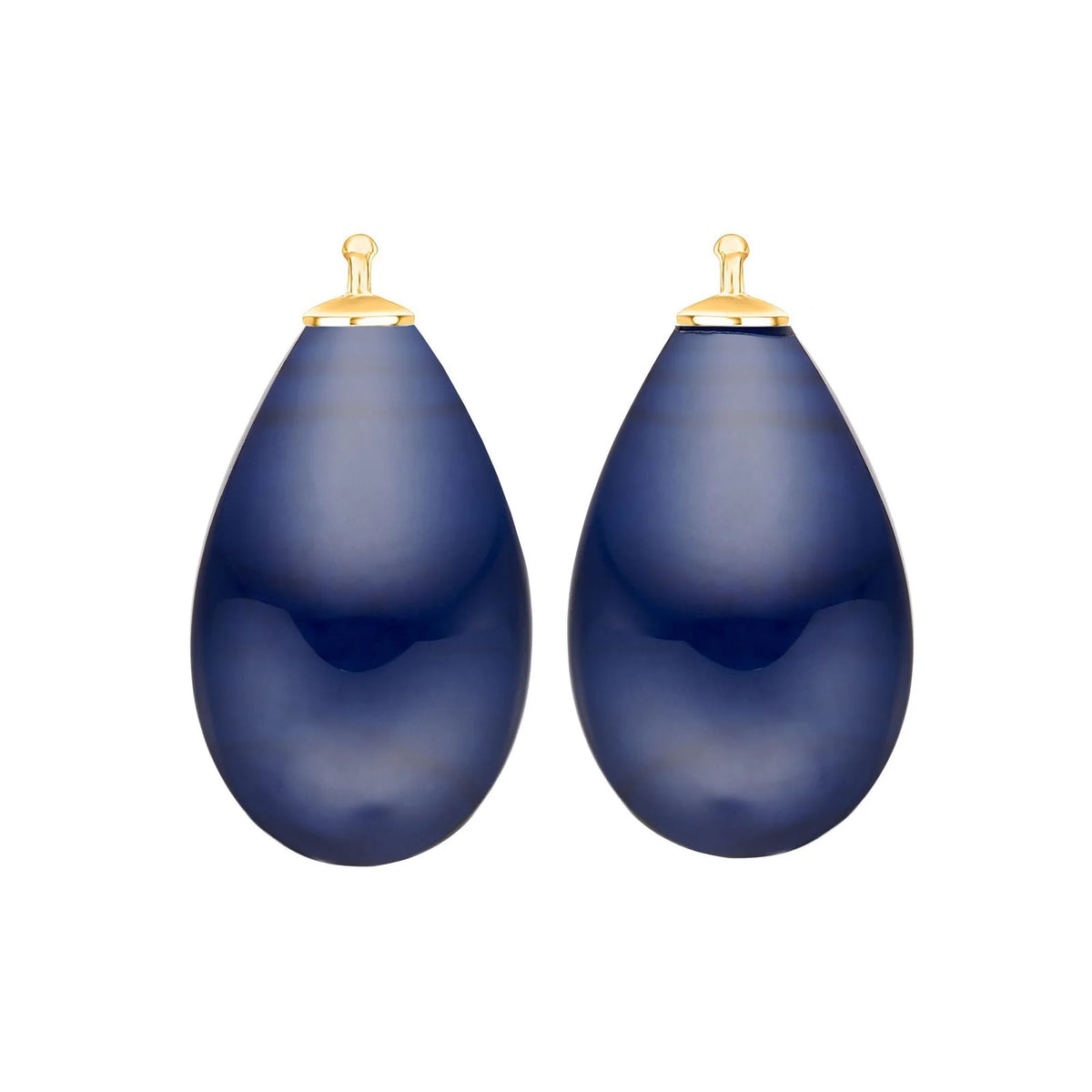 Großer Tropfen aus Quarzglas in gold