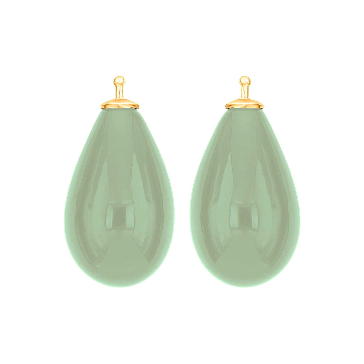 Großer Tropfen aus Quarzglas in gold