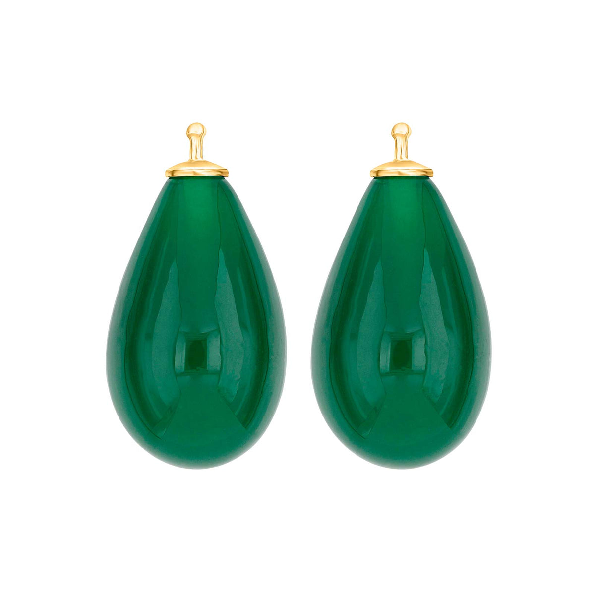 Großer Tropfen aus Quarzglas in gold