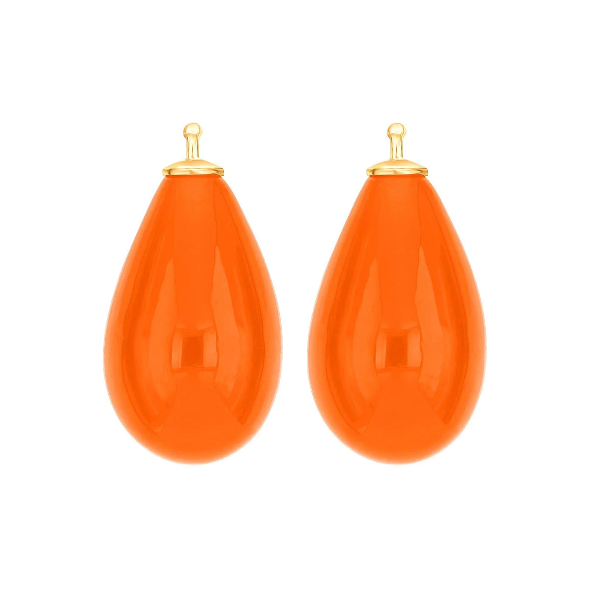 Großer Tropfen aus Quarzglas in gold
