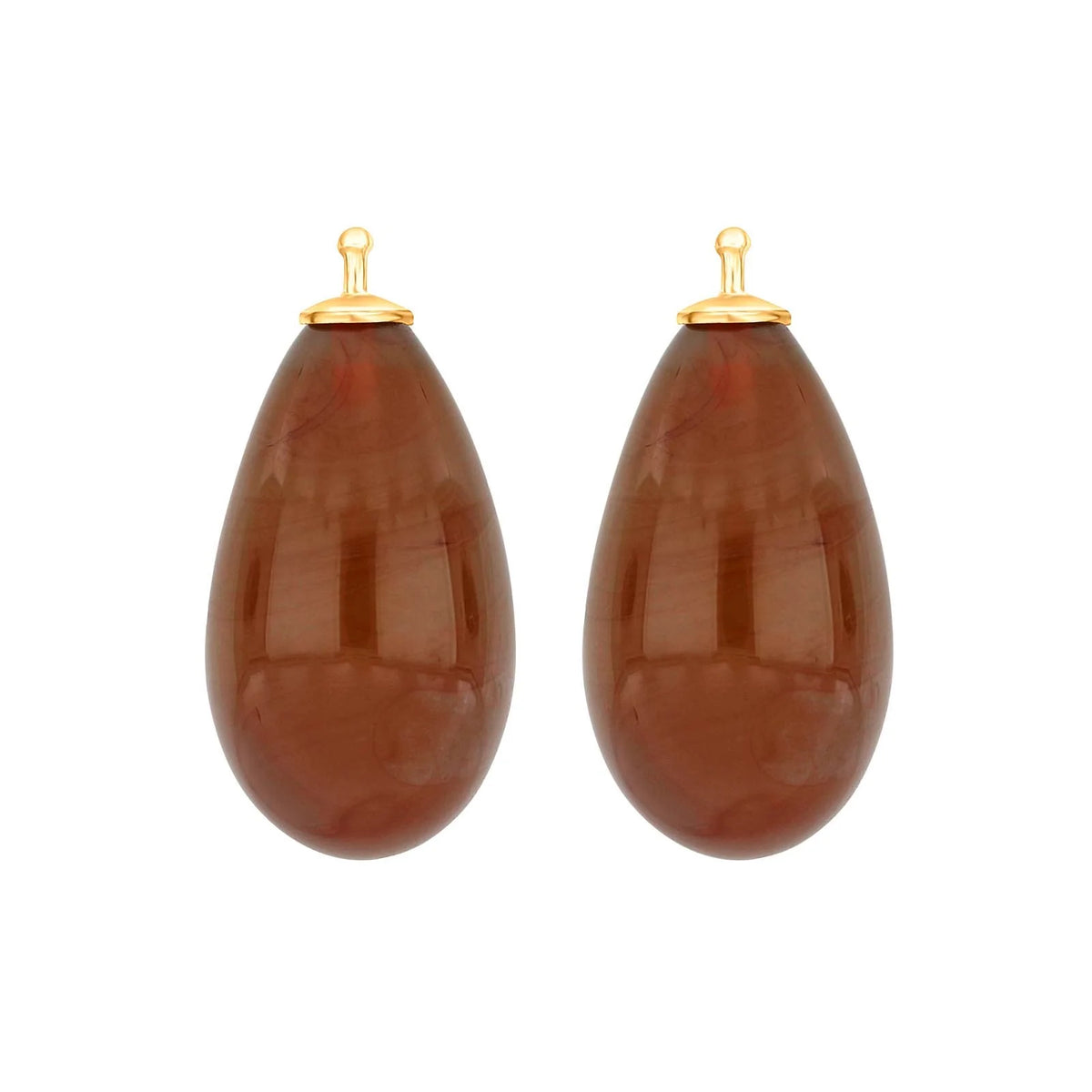 Großer Tropfen aus Quarzglas in gold