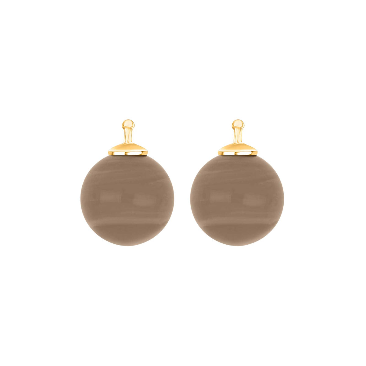 E81 – Kugel aus Quarzglas in gold