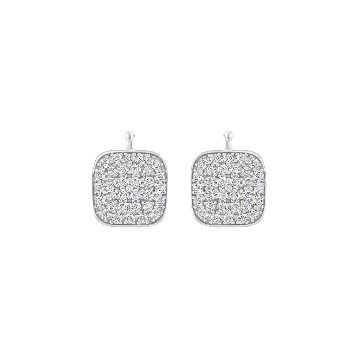 E41 – Quadrat mit Zirkonia-Pavé