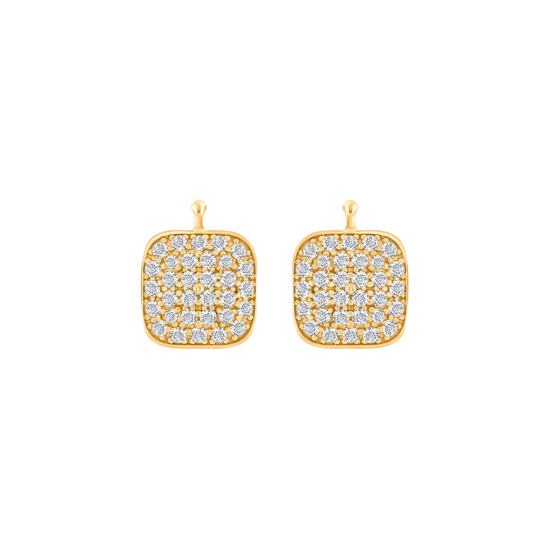 E41 – Quadrat mit Zirkonia-Pavé