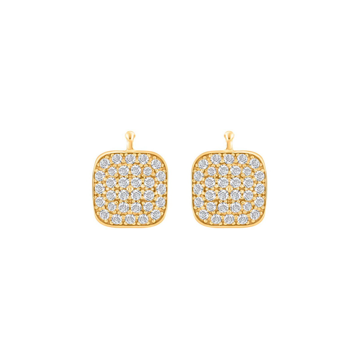 E41 – Quadrat mit Zirkonia-Pavé