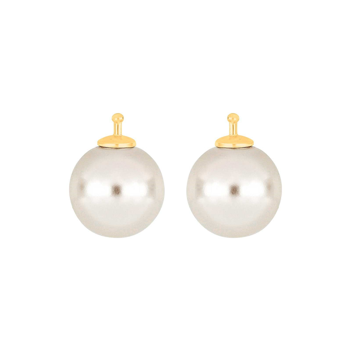 E46 – Runde Mallorca-Perle 12 mm in gold