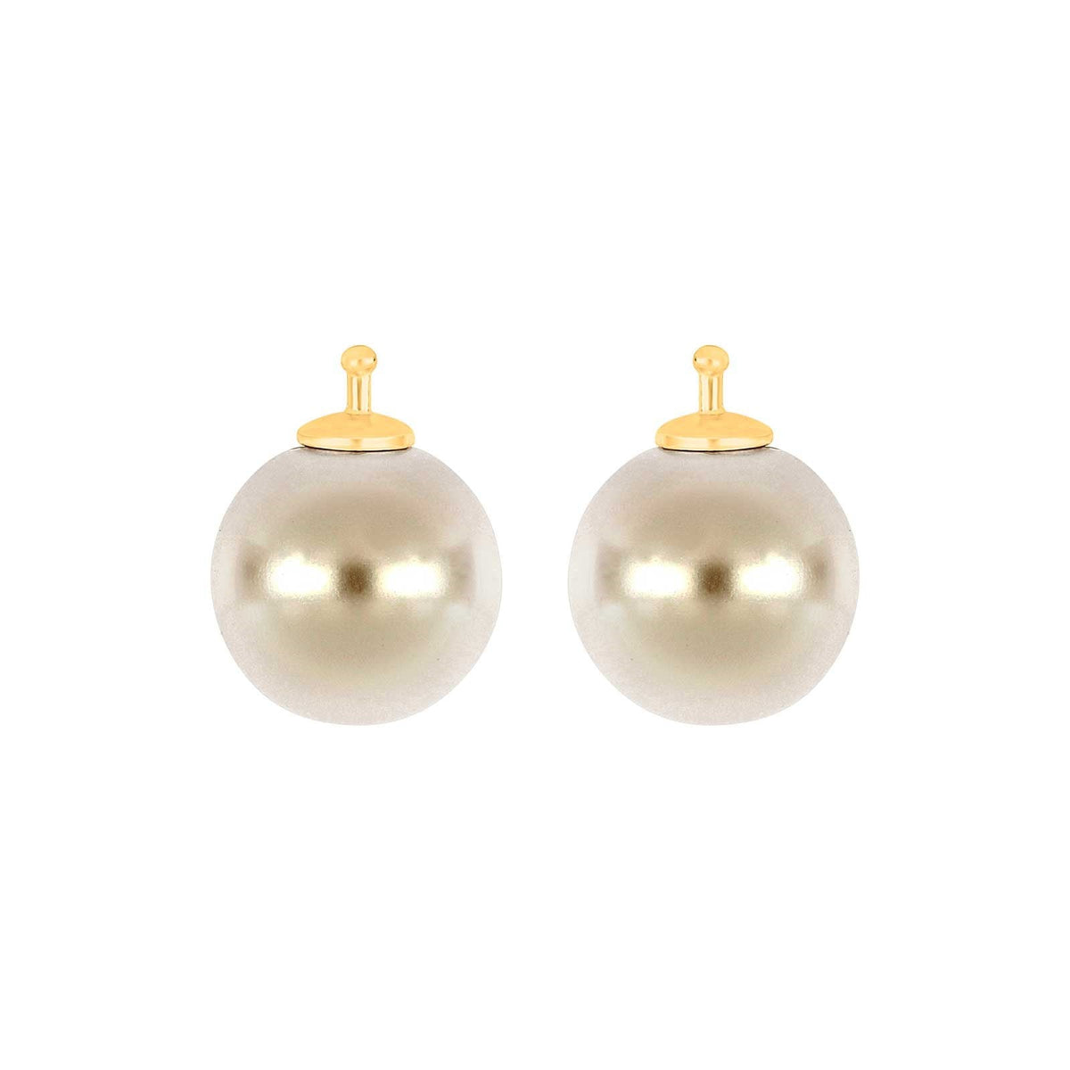 E46 – Runde Mallorca-Perle 12 mm in gold