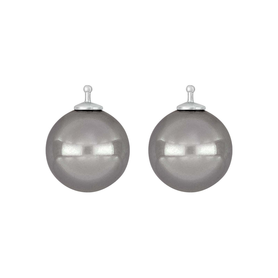 E51 – Runde Mallorca-Perle 14 mm in silber