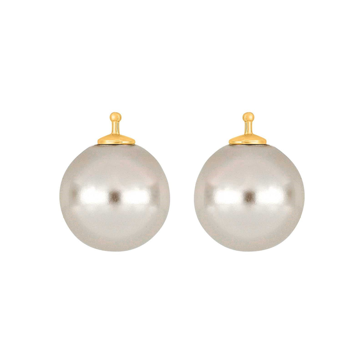 E51 – Runde Mallorca-Perle 14 mm in gold