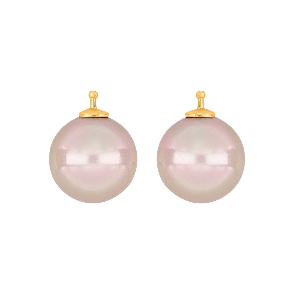 E51 – Runde Mallorca-Perle 14 mm in gold