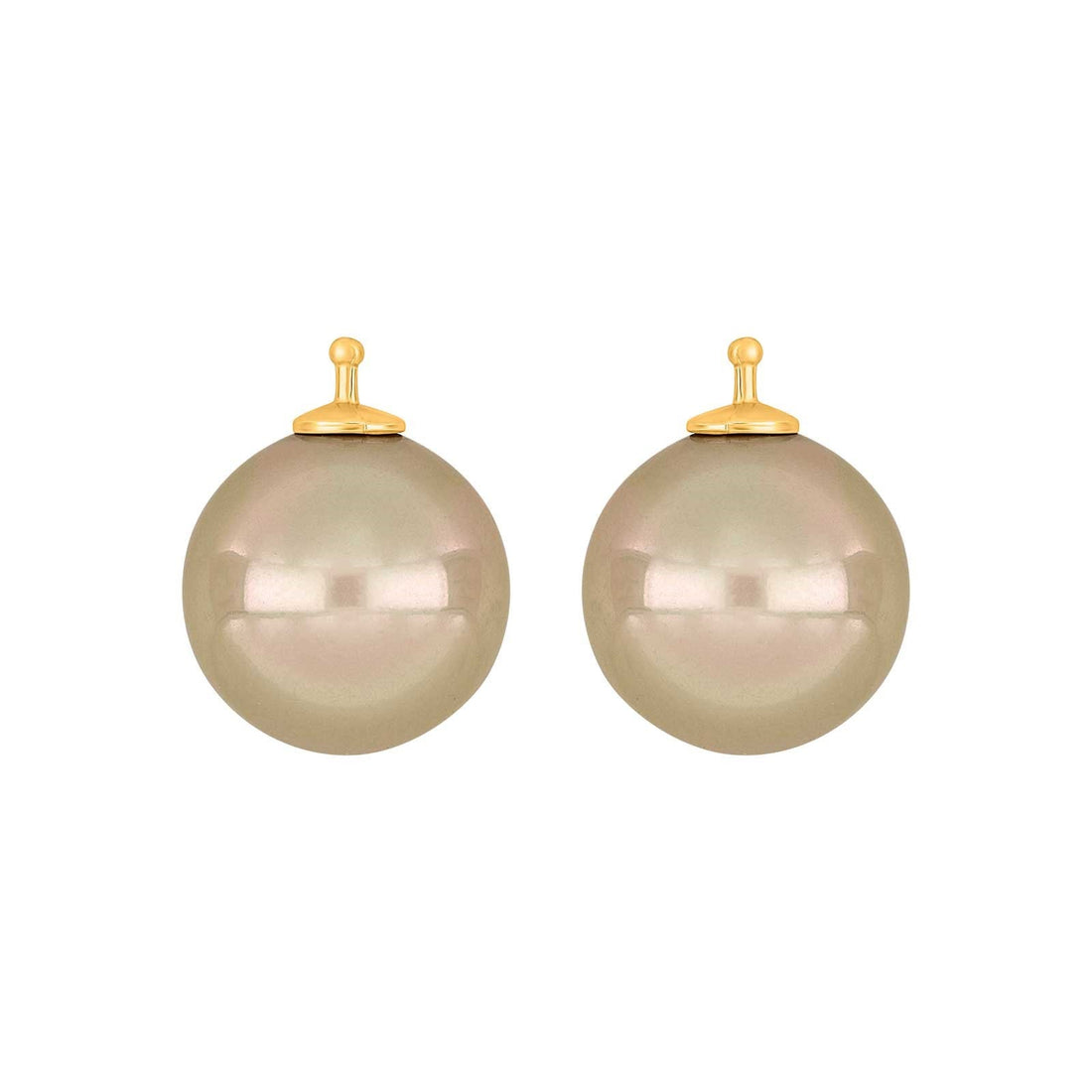 E51 – Runde Mallorca-Perle 14 mm in gold