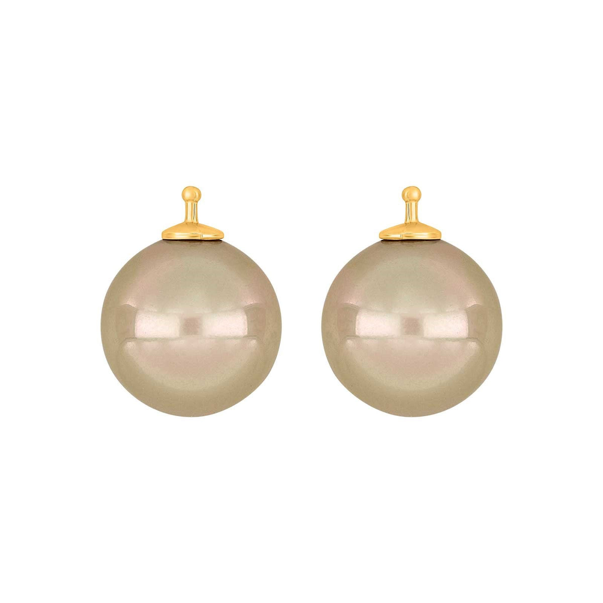 E51 – Runde Mallorca-Perle 14 mm in gold