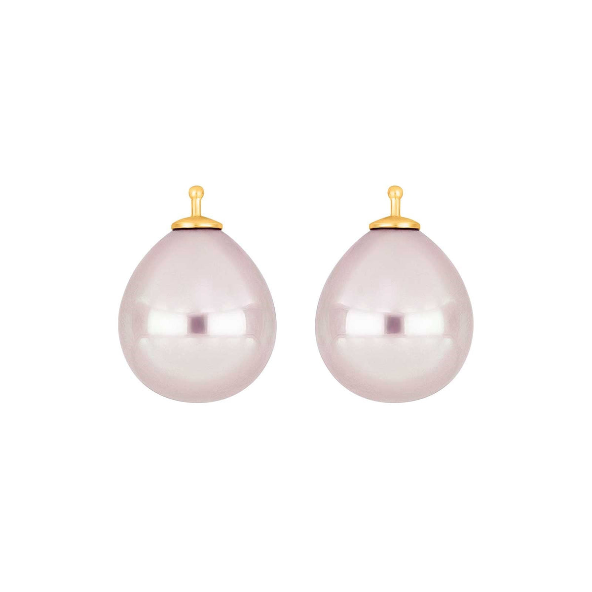 E9 – Mallorca-Tropfenperle 14 x 12 mm in gold