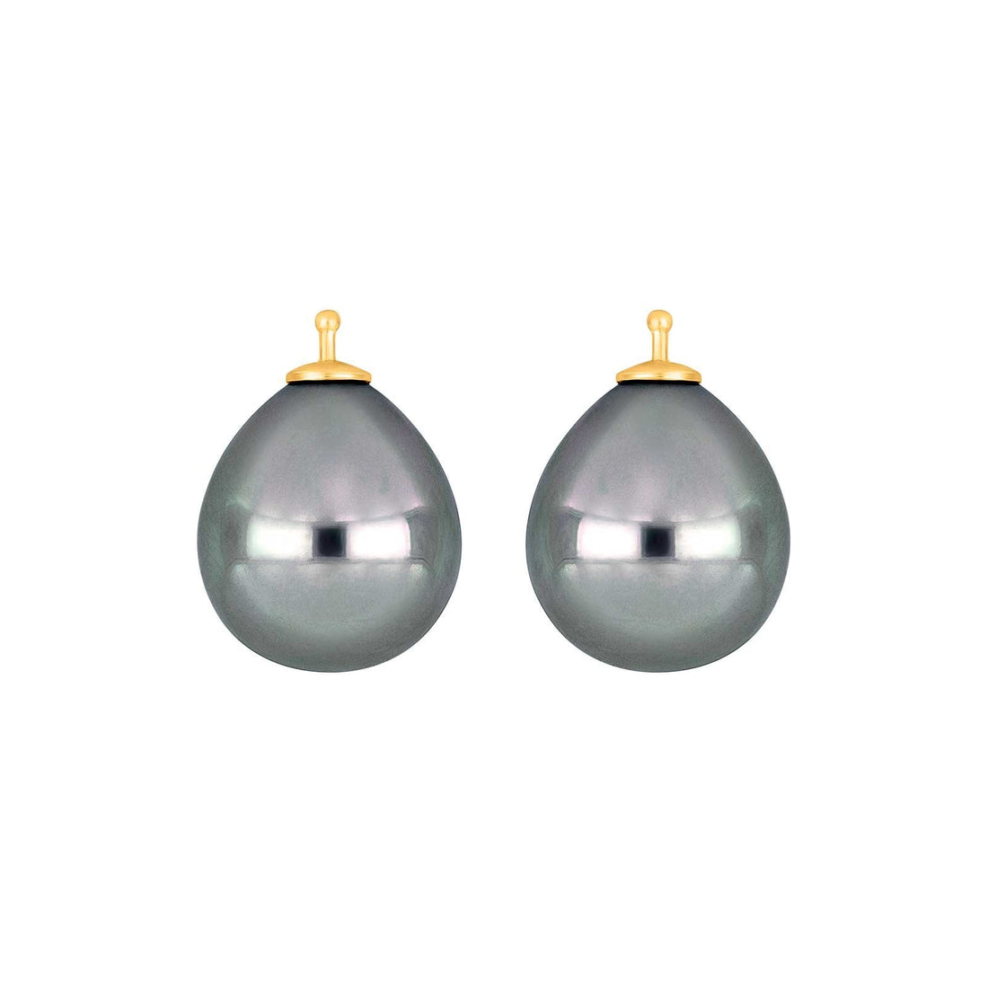 E9 – Mallorca-Tropfenperle 14 x 12 mm in gold