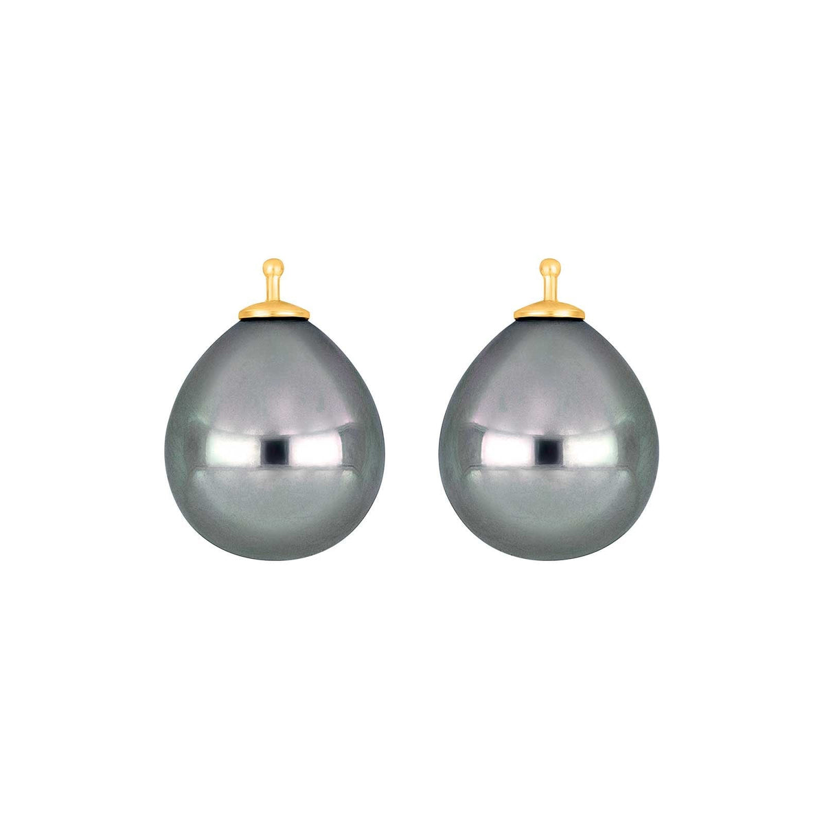 E9 – Mallorca-Tropfenperle 14 x 12 mm in gold