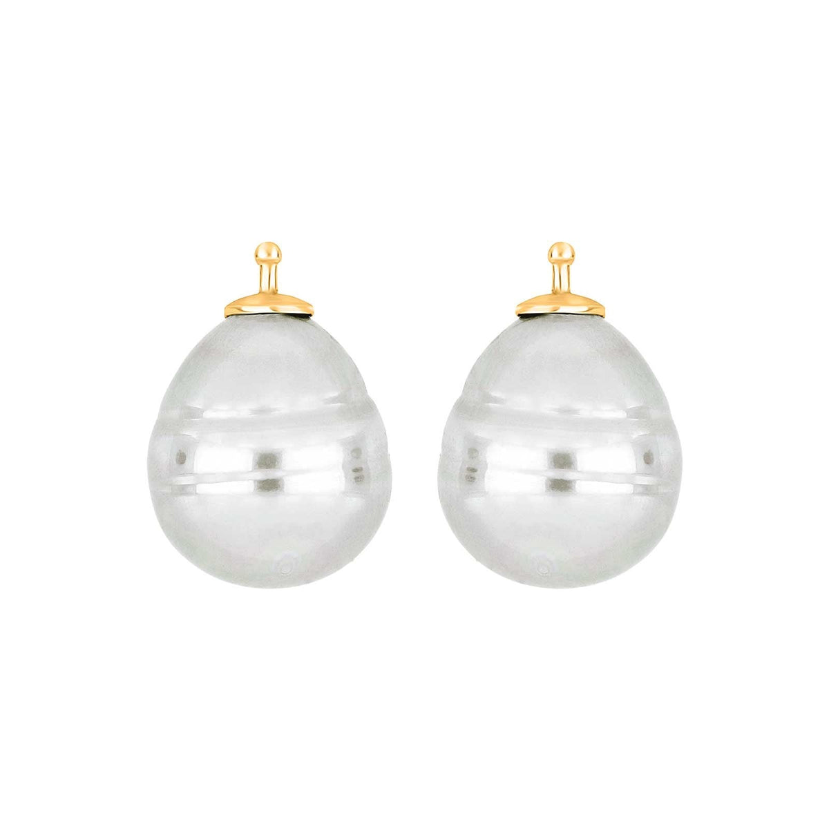 E11 – Mallorca-Barockperle 16 x 13 mm in gold