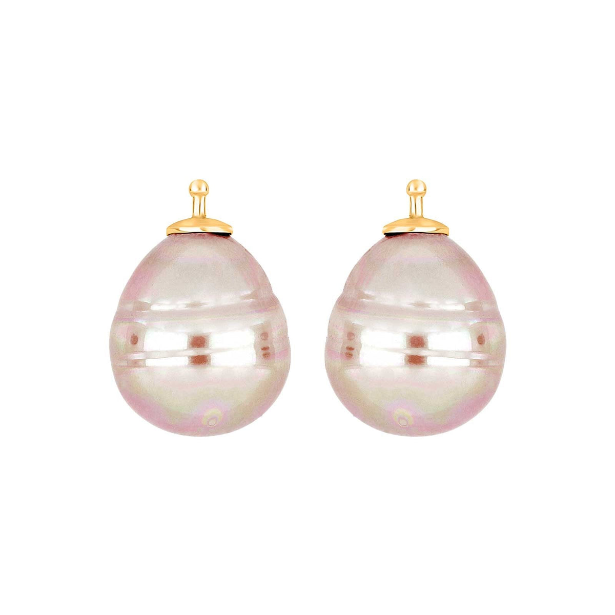 E11 – Mallorca-Barockperle 16 x 13 mm in gold