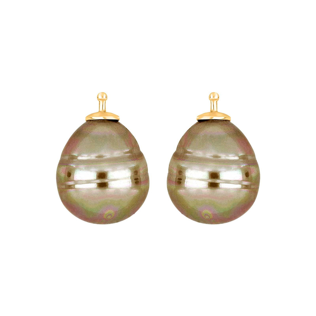 E11 – Mallorca-Barockperle 16 x 13 mm in gold