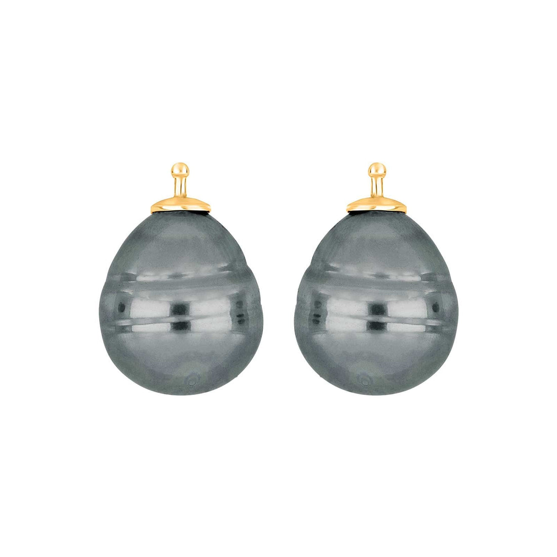 E11 – Mallorca-Barockperle 16 x 13 mm in gold
