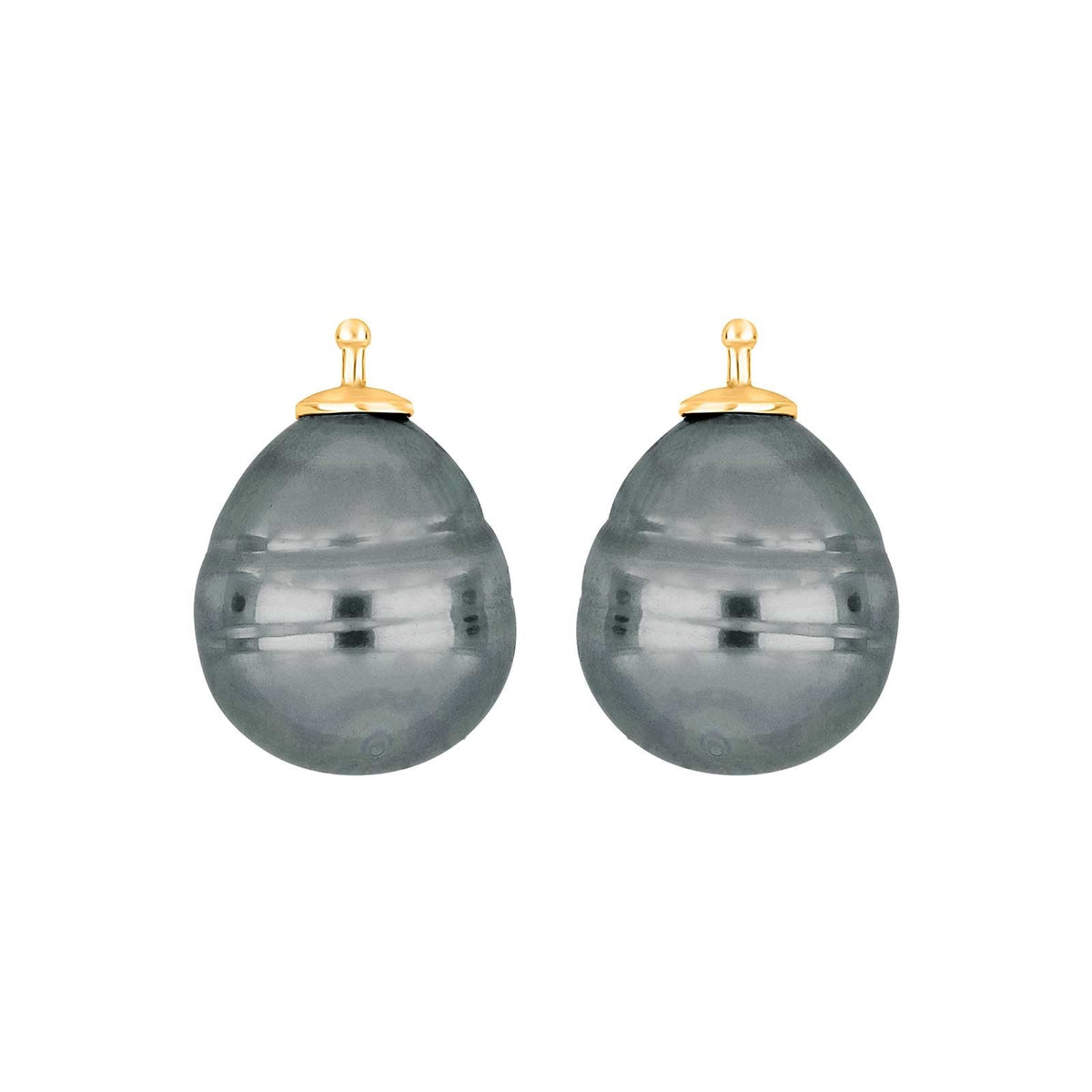 E11 – Mallorca-Barockperle 16 x 13 mm in gold