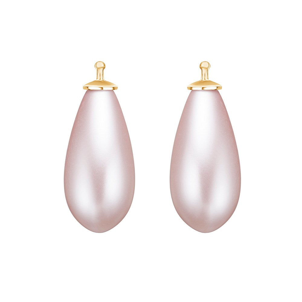 E14 – Schlanke Tropfenperle 21 x 10 mm in gold
