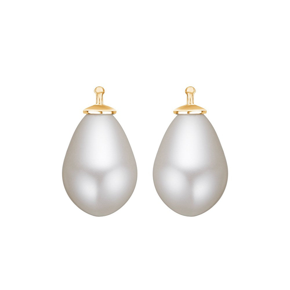 E15 – Tropfenperle 17 x 12 mm in gold