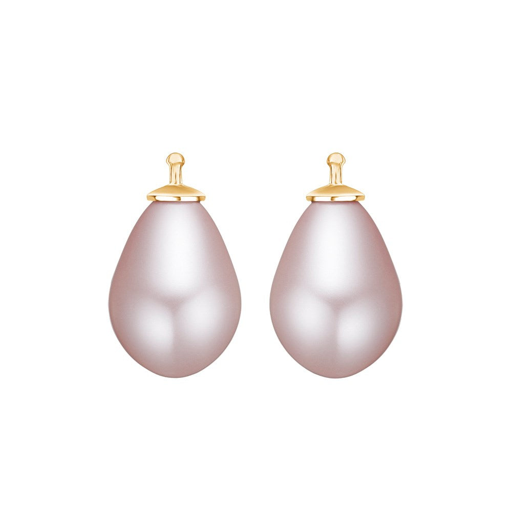 E15 – Tropfenperle 17 x 12 mm in gold