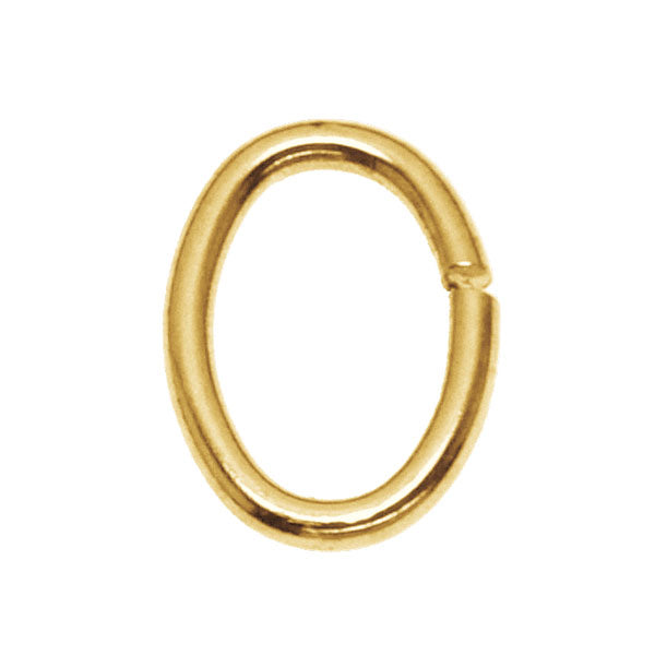 Öse Olga vergoldet , oval und offen
