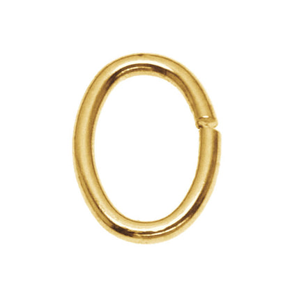 Öse Olga vergoldet , oval und offen
