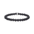 Heinzendorff Armband Schwarzer Achat 6 mm – silber
