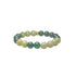 Heinzendorff Armband Grüner Achat & Jade 10 mm – vergoldet