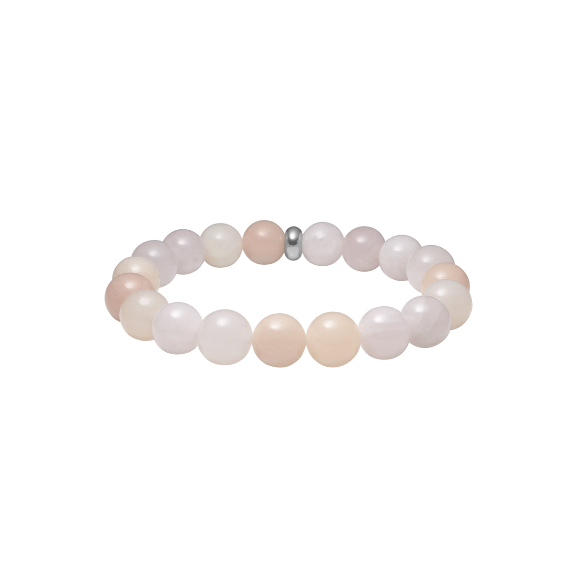 Heinzendorff Armband Rosenquarz, Pink Aventurin &amp; Schwammquarz 10 mm – vergoldet