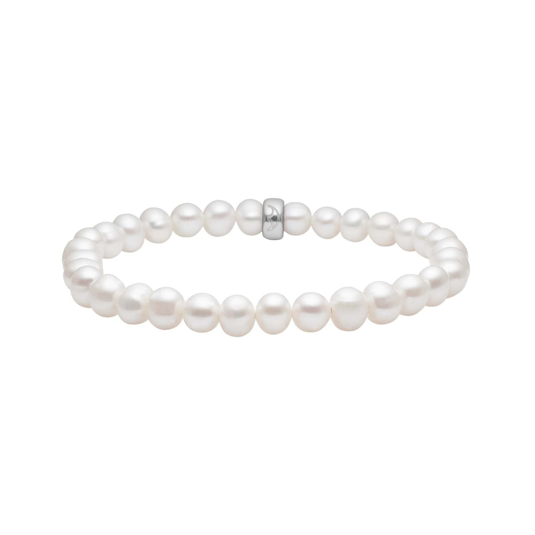 Heinzendorff Armband Süßwasserperle 6 mm – silber