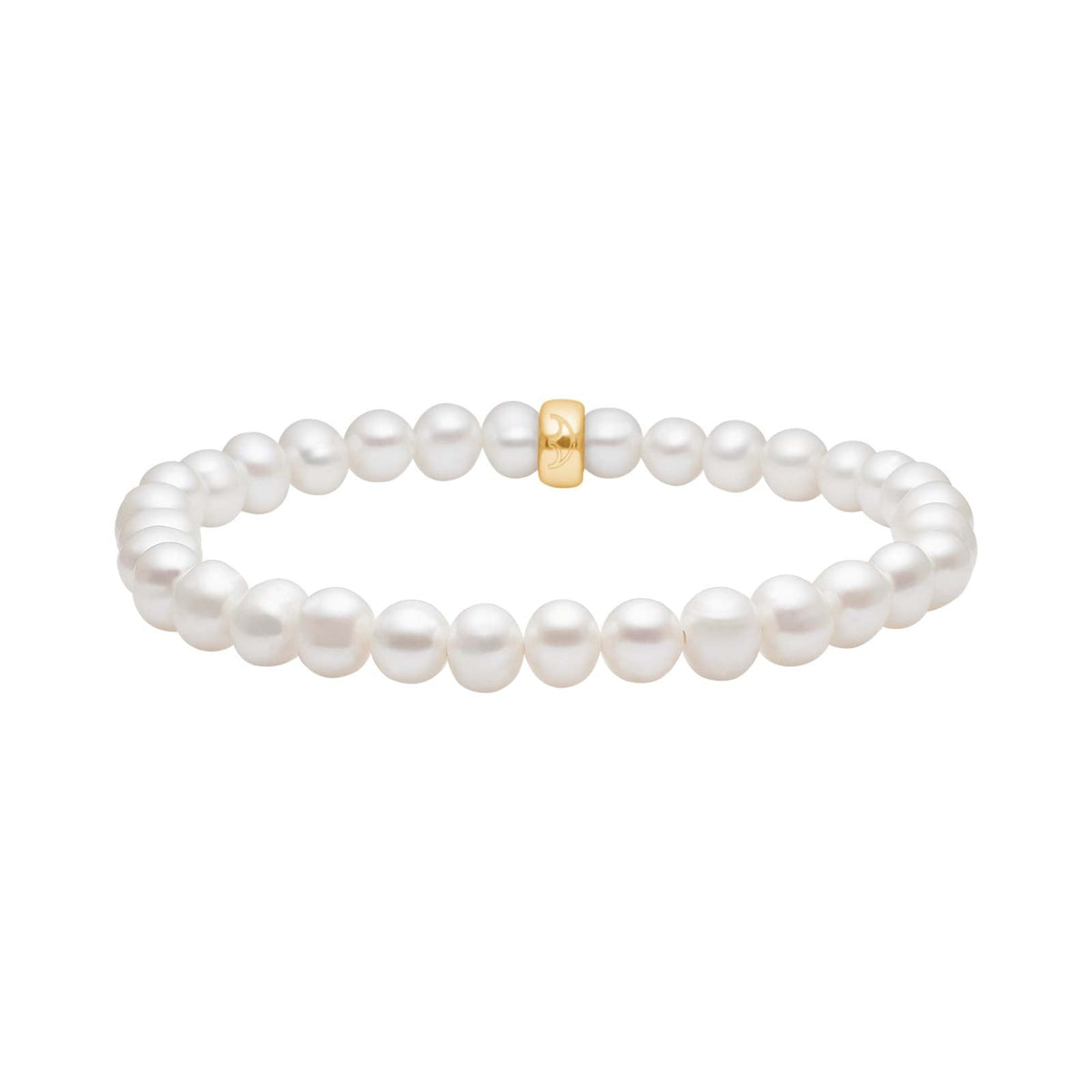 Heinzendorff Armband Süßwasserperle 6 mm – vergoldet