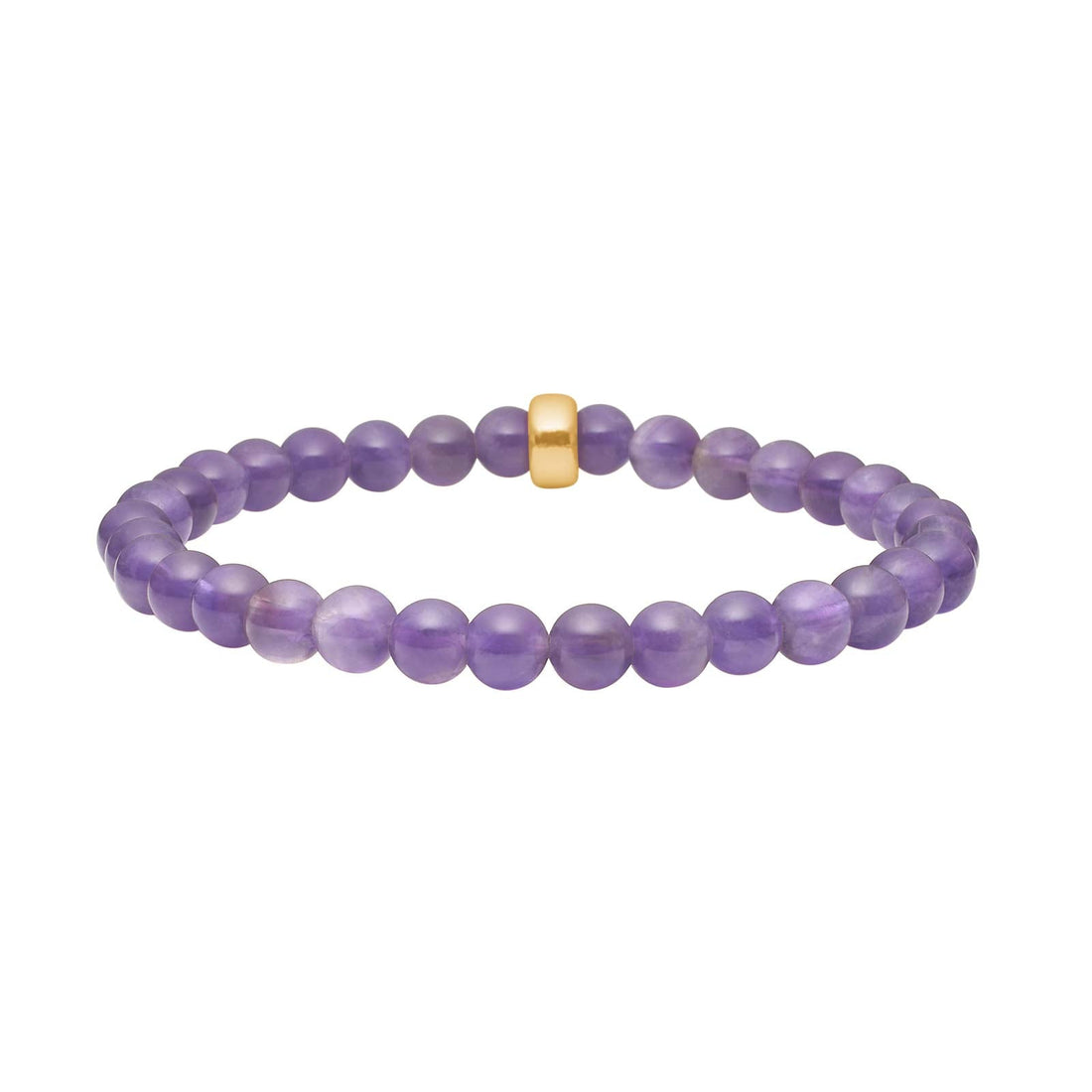 Heinzendorff Armband Amethyst 6 mm – vergoldet
