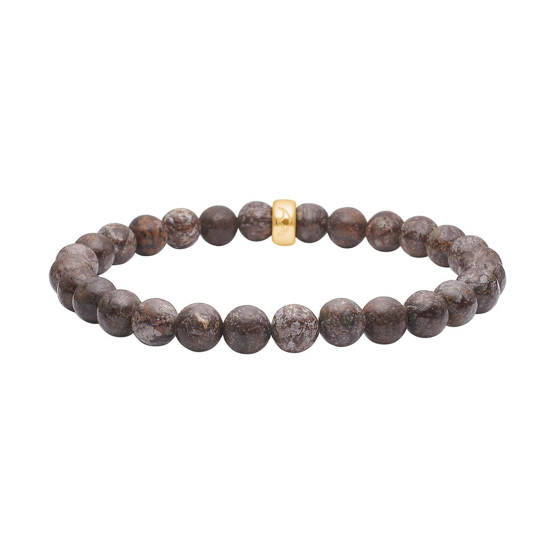 Heinzendorff Armband Jaspis 6 mm – vergoldet