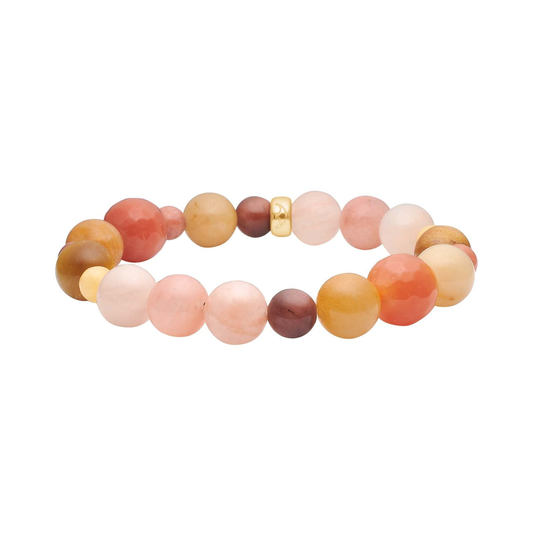 Heinzendorff Armband Aventurin, Jade, Achat &amp; Tigerauge – vergoldet