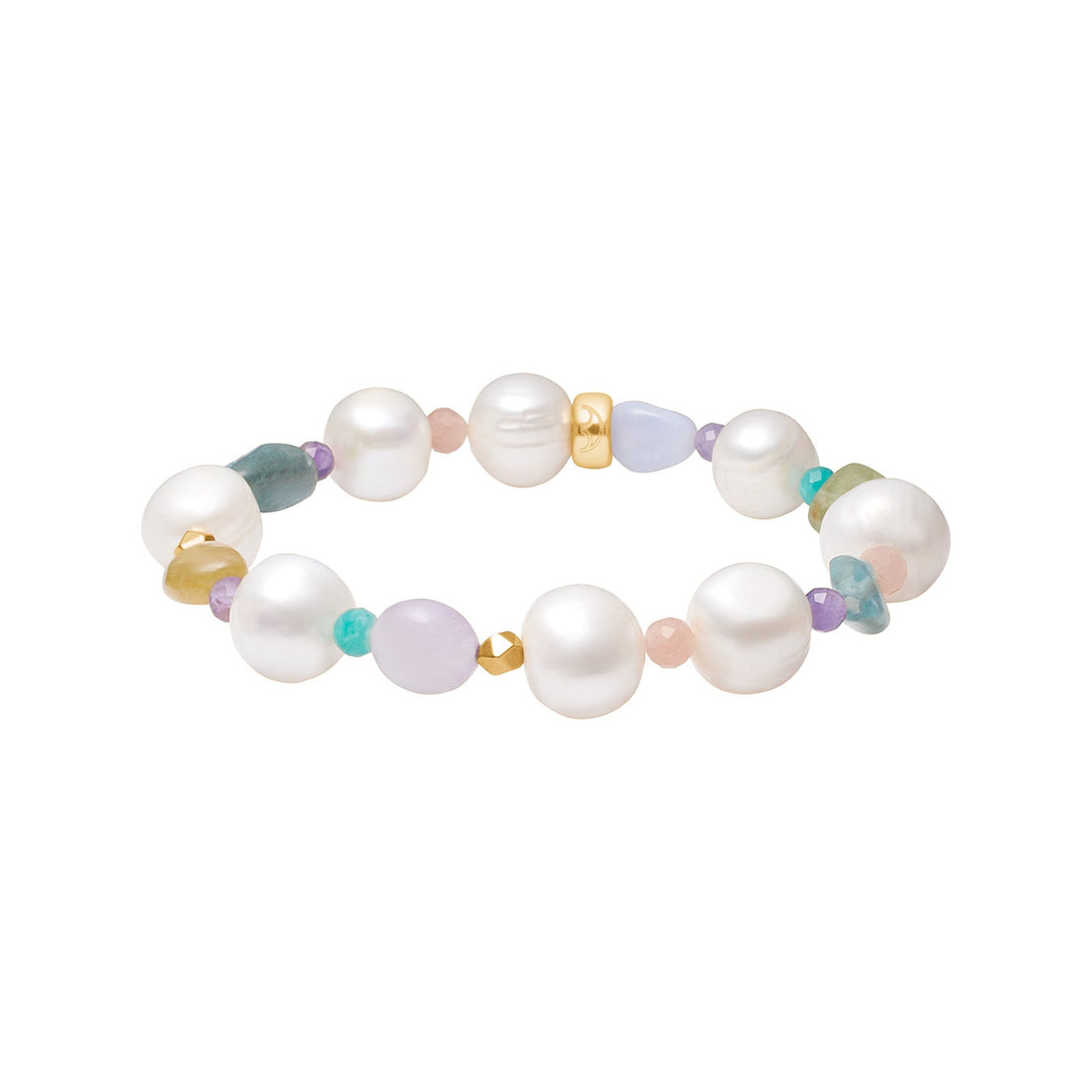 Heinzendorff Armband Apatit, Peridot, Amethyst, Amazonit &amp; Süßwasserperle