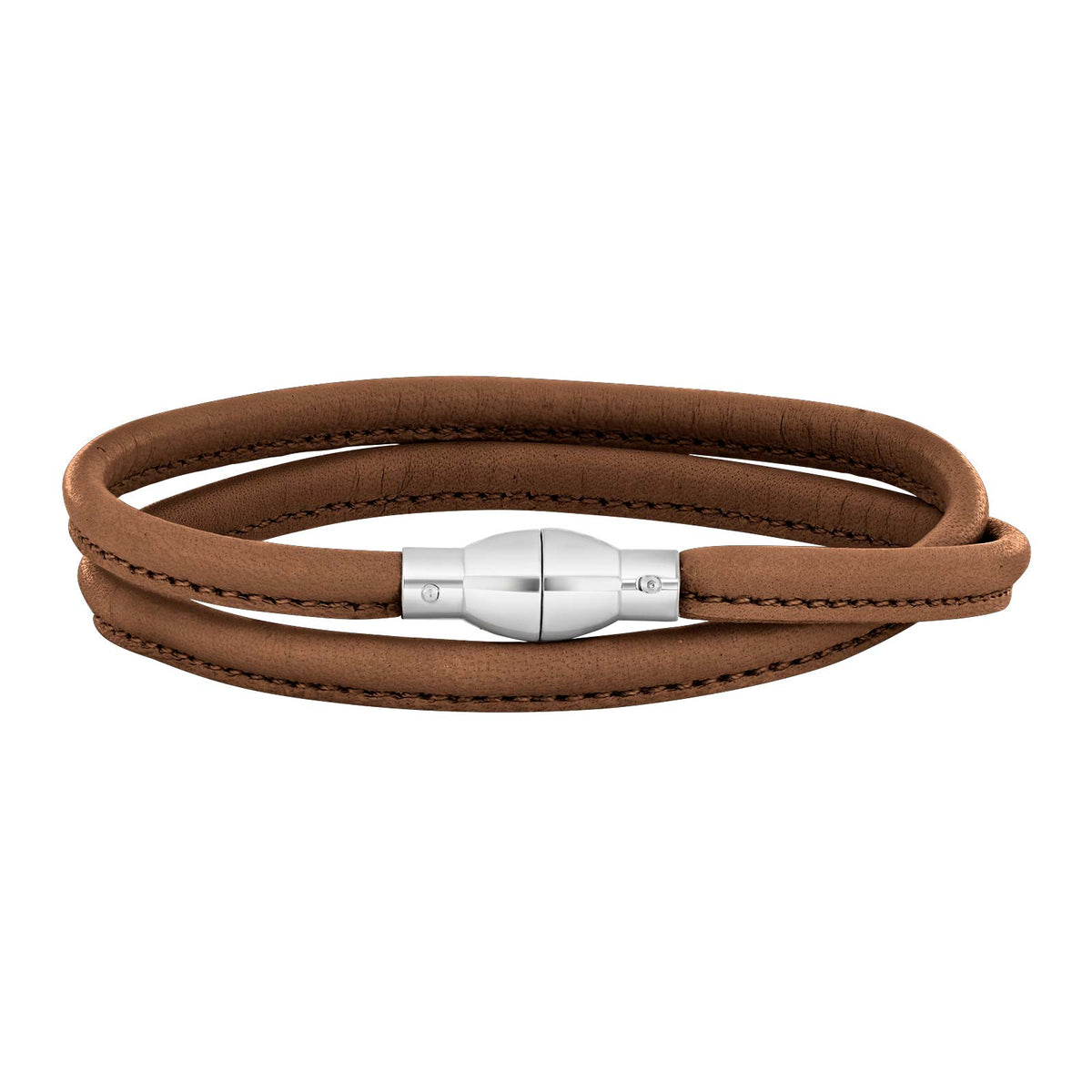 Heinzendorff Lederarmband 83 Tigerauge-Braun – silber
