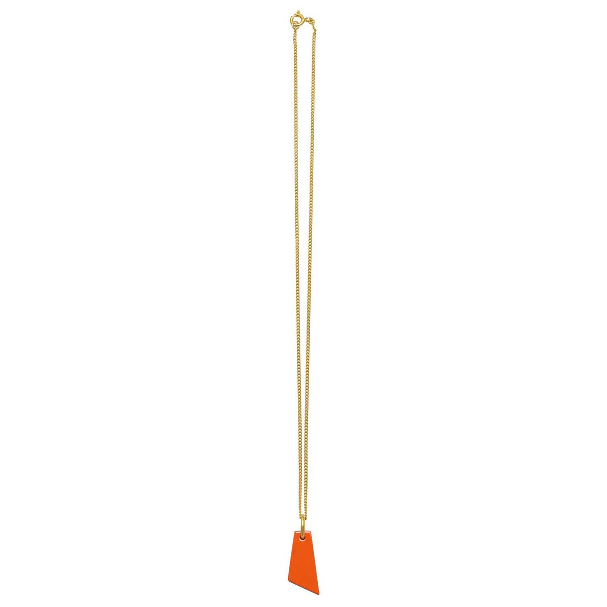 Anhänger aus orangefarbenem Horn - Gold