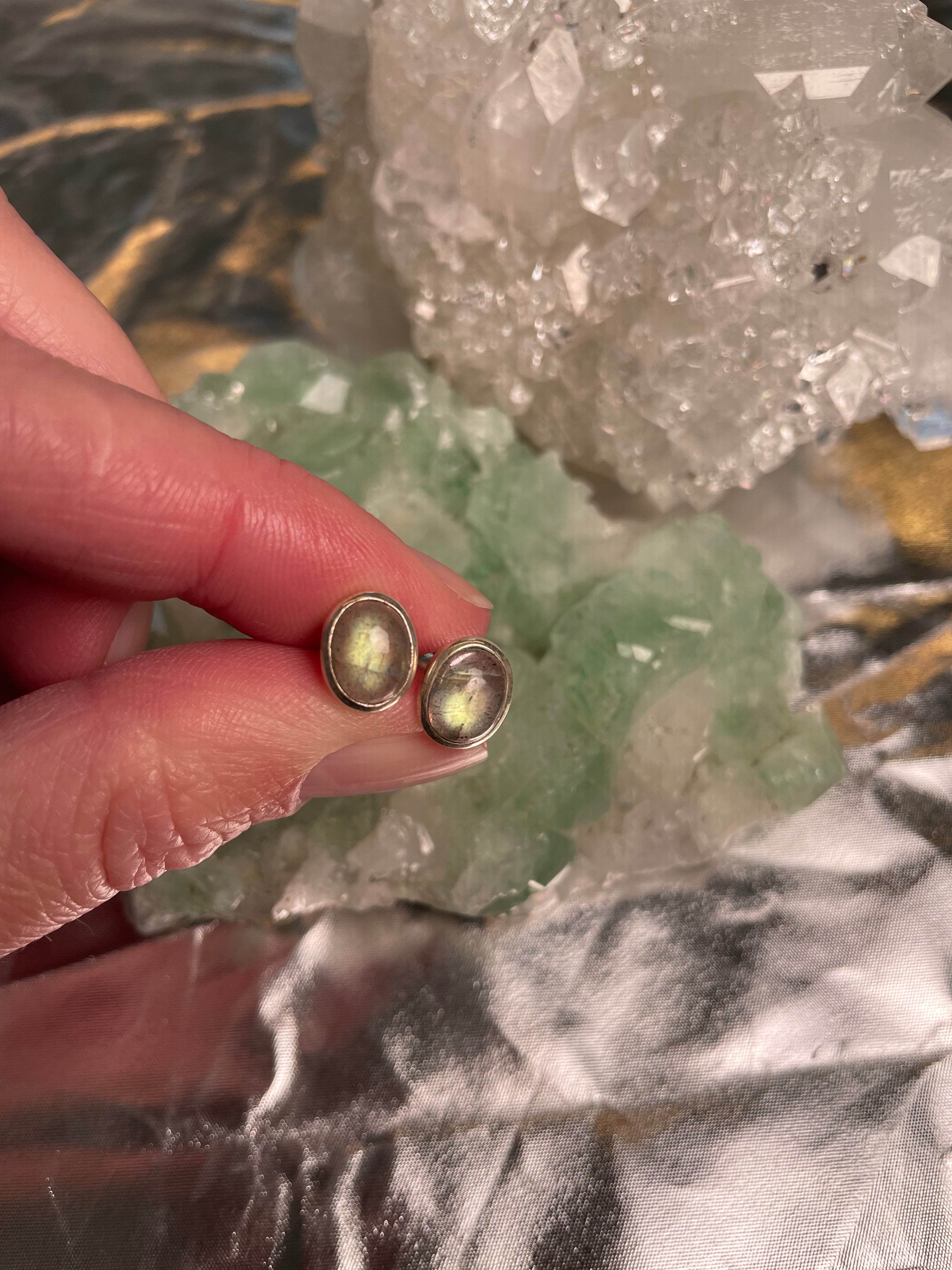 Edelstein Ohrring Beispiel