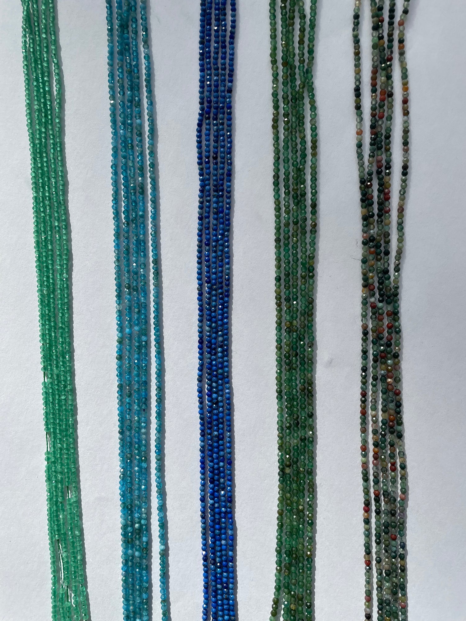 Set in Blau und Grün