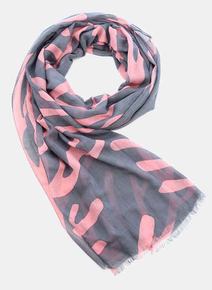 Djian Schal Cora grau rosa