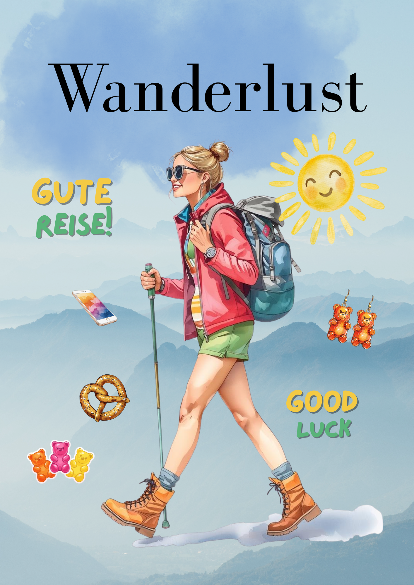Wanderlust Poster A3