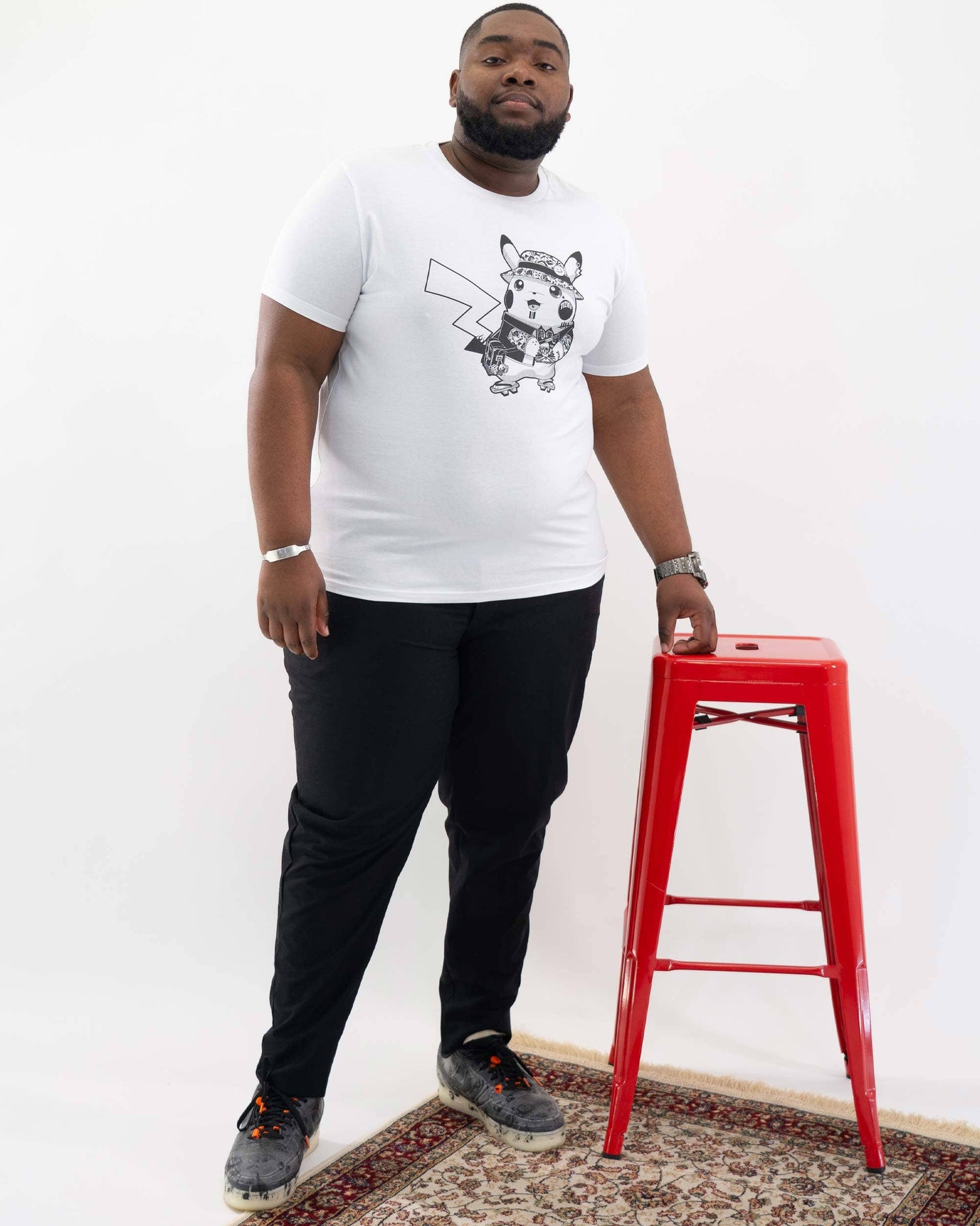 Street Pikachu T-shirt - Urbanes Grafik-T-Shirt: XXXL